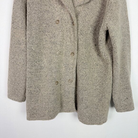 ISDA & Co Cashmere Wool Blend Sweater Jacket Cardigan Oatmeal Size Large L - Picture 3 of 9